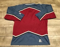 Vintage Starter Colorado Avalanche NHL Hockey Jersey Uniform Small Embroidered
