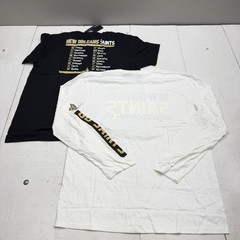 New Orleans Saints Shirt Mens XL Multi Color NFL Football 2 Pack Set Fanatics