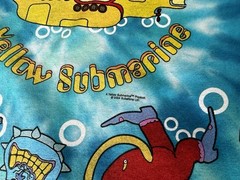 Vintage 2004 Liquid Blue The Beatles Yellow Submarine Blue Tie Dye T Shirt XXL