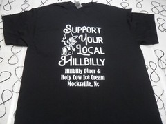 Large NWOT Support Your Local Hillbilly Diner Mocksville North Carolina Shirt