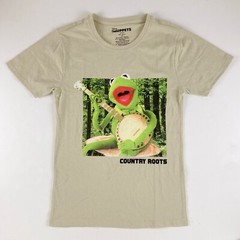 Disney The Muppets Kermit Banjo Country Roots Small Shirt NWOT