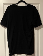 Gap Men’s Classic Tee Shirt M Black V Neck Short Sleeve 100% Cotton Pullover