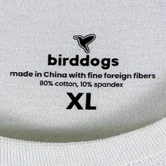 Birddogs Tshirt Mens XL White Palm Print Beach Preppy Vacation Resort Summer