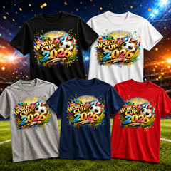 FIFA World Cup Official T-Shirt NWT Soccer Fan Tee All Sizes