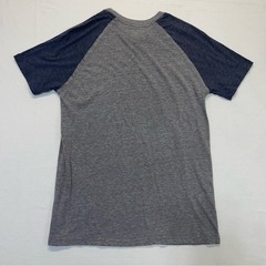 Kansas City KC Graphic Tee Camp David Large Gray Blue Raglan Shirt Unisex