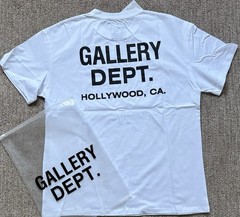 Gallery Dept. Men’s White Graphic Logo Crew Neck Short Sleeve T-Shirt Size S