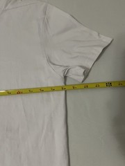 American Stitch Size Medium White T-shirt Color Block Pocket Asymmetrical