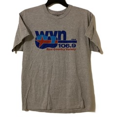 WYN 106.9 Jackson Tennessee Real Country Variety Radio Station T Shirt Size L