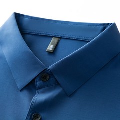 Polo A Cuadros Elegante Para Hombre Camisa De Manga Corta Camiseta Ajustada Lujo