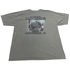 Harley Davidson Tee Shirt Mens 2XL Green Birmingham AL Sloss Furnaces Eagle Y2K