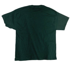 Hanes Heavyweight 50/50 Blank T Shirt NOS Dark Green Size Large Vintage