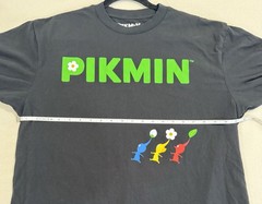 Nintendo Pikmin Graphic T Shirt Black Large Video Game Dbl Sided Tee & Freebie