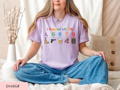 Funny LGBTQ Pride Shirt Liquor Guns Beer Tattoos Graphic Tee