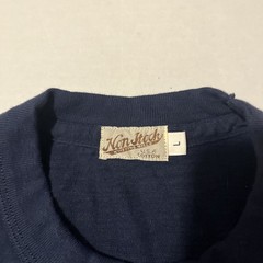 Non Stock Knitting Mills T-Shirt Men’s Size Large Navy Blue USA Made Workwear