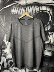 Nike Dri-Fit ADV Techknit Ultra Running Sport Grey T-Shirt Men’s Size XL