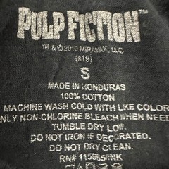 Pulp Fiction T-Shirt Mens Size S Black Mia Wallace Movie Graphic Cotton Tee