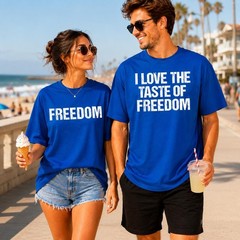 4th of July Couples Drinking Shirts Funny Matching Bar Crawl Tee Set