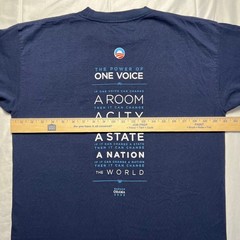 2008 Barack Obama Presidential Campaign T Shirt Mens L One Voice Double Sided