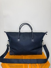 DSW Black Weekender Travel Duffel Tote Bag Carry On Shoulder Strap Large