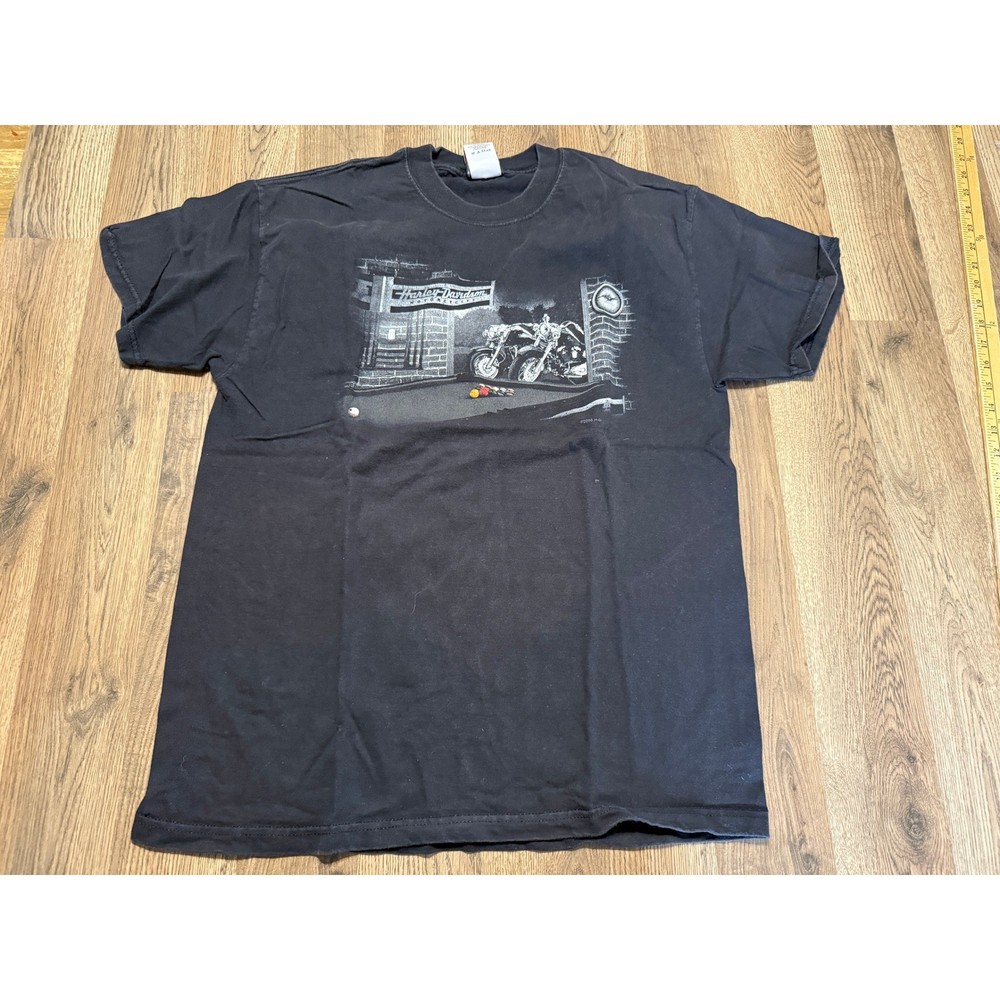 Vintage Harley Davidson TShirt Mens Lakeville MN 2006 Pool Table Graphic
