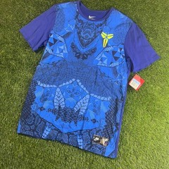 Nike Kobe Bryant Blue Snakeskin Graphic Athletic Cut T Shirt Medium NWT