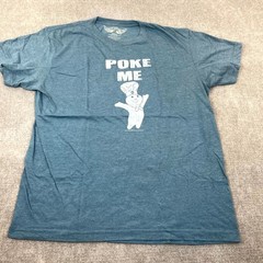 Vintage 2011 Pillsbury Doughboy Poke Me T-Shirt Men XL Blue Heather Short Sleeve