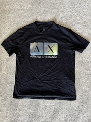 Armani Exchange Crewneck T Shirt Multi Color Foil Logo Size Large