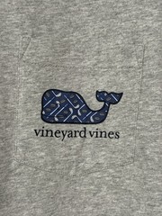 Vineyard Vines Long Sleeve Hockey Whale Fill Pocket T-Shirt Gray XL NWT