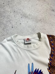 T shirt vintage Hong Kong dragon chinois Lai See imprimé double face taille L