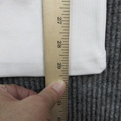 EKKOVISION Shirt Mens 2XL White Sleeveless Round Neck Cotton Spandex Beater NWOT