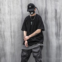 Niepce Streetwear Urban Half Sleeves Tee Japanese Kanji Graphic Mens T-Shirt