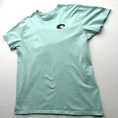 Costa Del Mar Men’s L “Born On The Water” Graphic T-Shirt 100% Cotton Teal