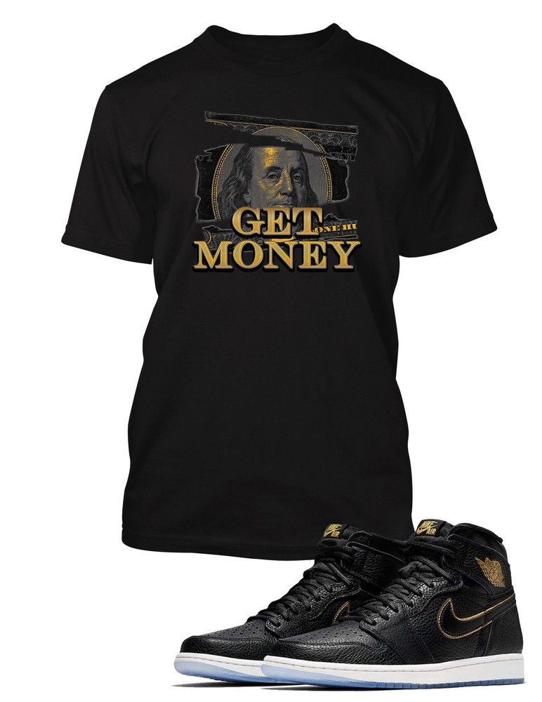 Mens Graphic Get Money Tee Shirt to Match J1 High Shaka Big Tall Sm Sport