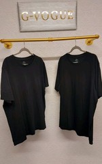 M&S Mens TSHIRT Tshirts X Two Size 2XL Black Pure Cotton Short Sleeve 2 Tops