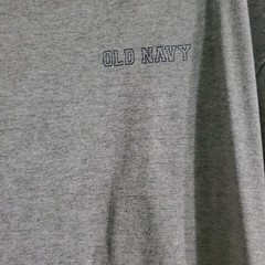 Vtg Y2K Old Navy 43 T-Shirt Men’s XL Gray Ringer Collar Made In USA