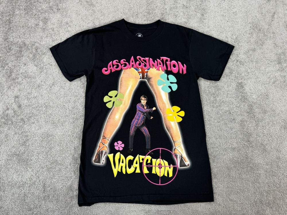 Drake Shirt Mens Small Black Assassination Vacation Austin Powers 2019 Tour EU