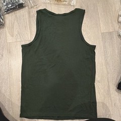 Gildan Heavy Cotton Men’s M Green Scoop Neck Sleeveless Jameson Logo Tank Top