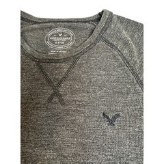 American Eagle Waffle Knit Thermal Cotton Poly Blend Grunge Gorpcore Skater S