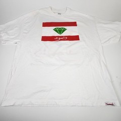 Diamond Supply Co Arabic Logo Graphic T-Shirt XXXL White Made in USA Skate Shirt