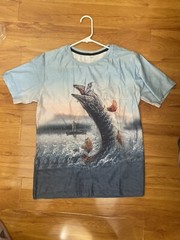 Tie Dye Mens Unisex T-Shirt Blank Tye Dyed Tee Spiral ocean Short Sleeve size XL