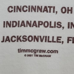 Vintage 2001 Tim-Mcgraw Shirt M/L 21×27 Set-This-Circus-Down
