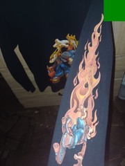 Vintage JNCO Jeans “Flamehead” Skate Long Sleeve T-Shirt – Size M/S