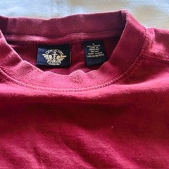 Dockers Mens Tee Large Maroon 100% cotton Short Sleeves