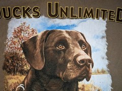 Artisans Ducks Unlimited Brown Dog Sportsman’s Warehouse 90s Cotton Tee 2XL Vtg