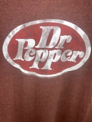 Retro Dr. Pepper Soda Red colored T-Shirt Size Large Retro Tee Luv tags  brand