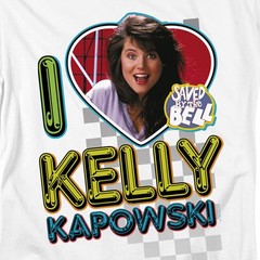 Saved By The Bell I Love Kelly Licensed Adult Unisex T-Shirt Regular Fit Tee
