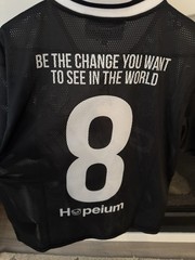 HOPEIUM MESH FOOTBALL TEE BLACK Small NWT MSRP $220