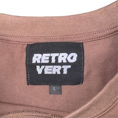 Retro Vert Graphic T-Shirt Mens L Brown Never Been Retrovert Normal Star Cotton