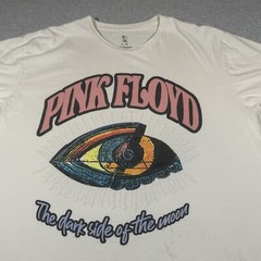 Pink Floyd Shirt Adult Large Ivory Psychedelic Band Music Rock Tour Mens