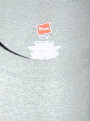 Hanes Tagless T Shirt Mens 2XL Gray Preshrunk Cotton Blend Short Sleeve